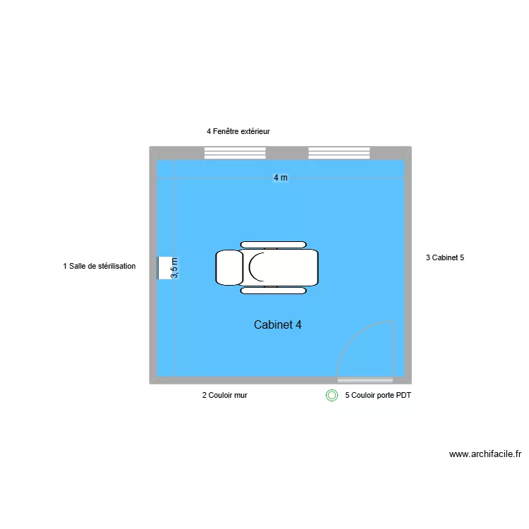 61199 Cabinet 4. Plan de 