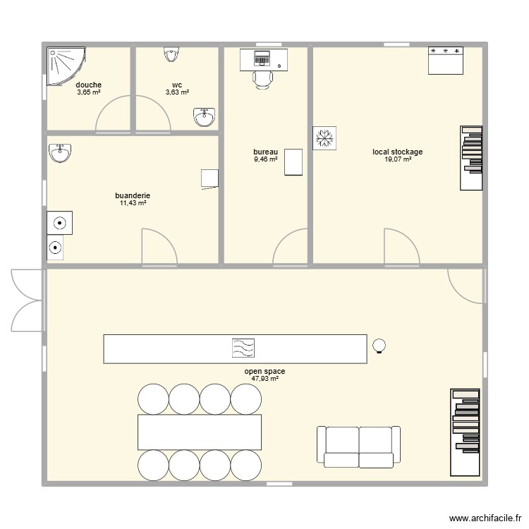 ADJ 3. Plan de 0 pièce et 0 m2
