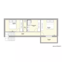 Plan R+1 villa BAOU 1