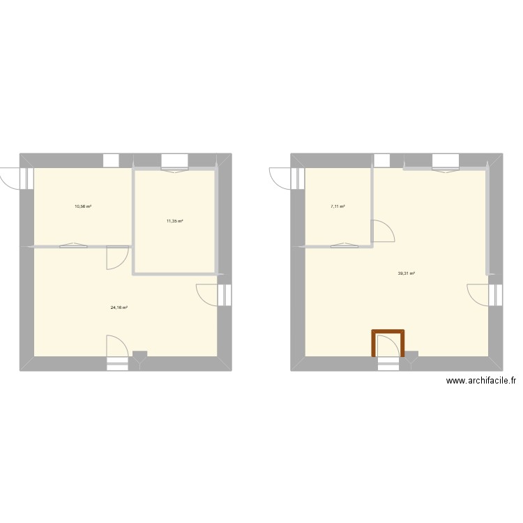 bodin. Plan de 5 pièces et 92 m2