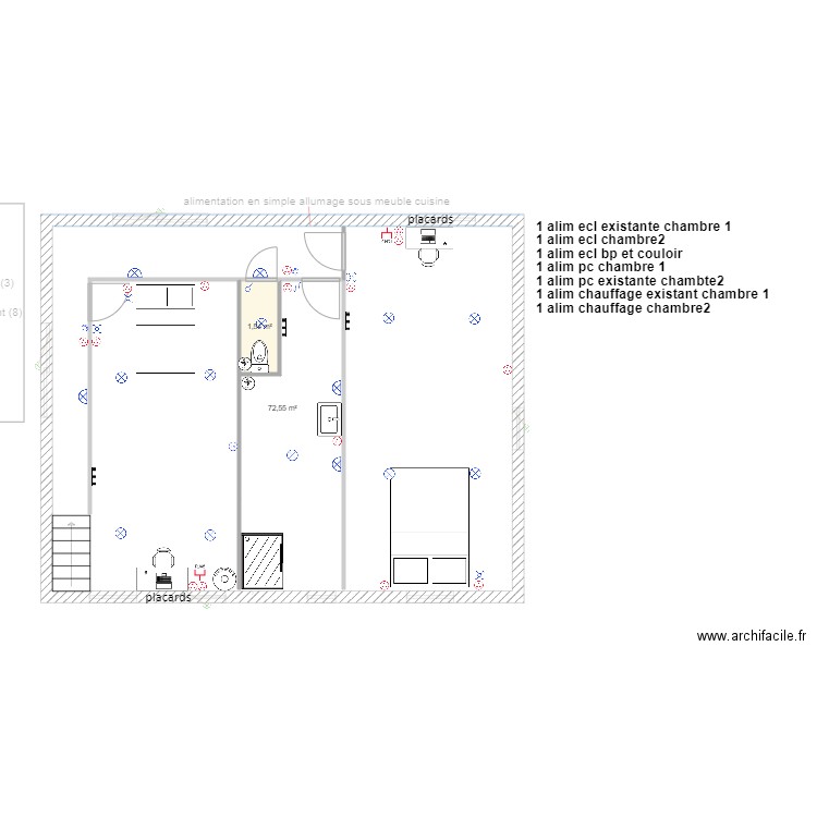 coco etage1.2. Plan de 14 pièces et 226 m2