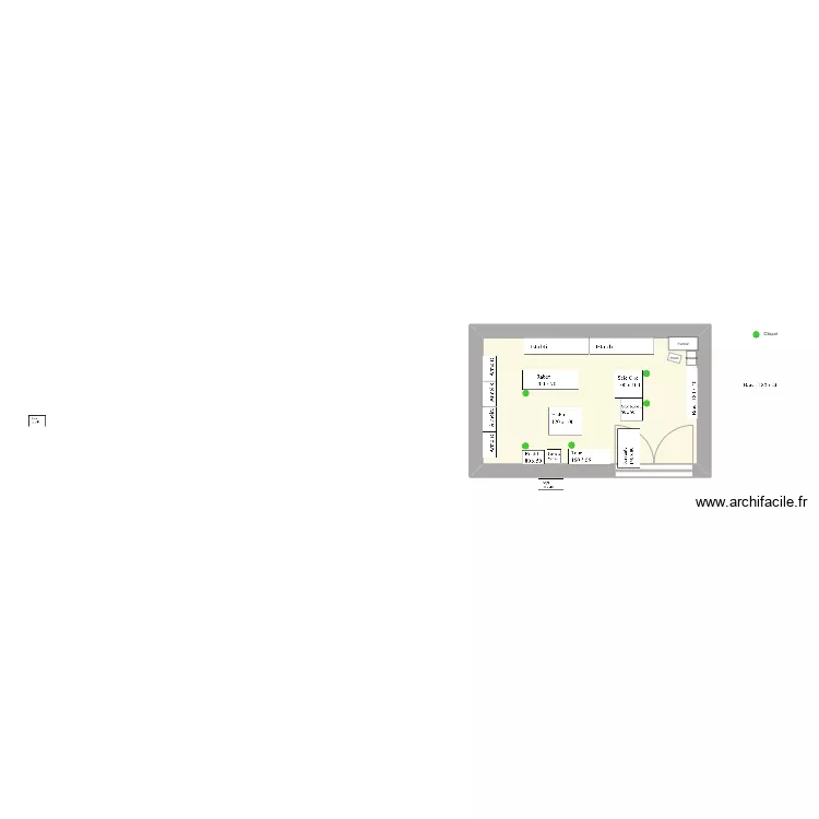 Plan 2D Atelier. Plan de 