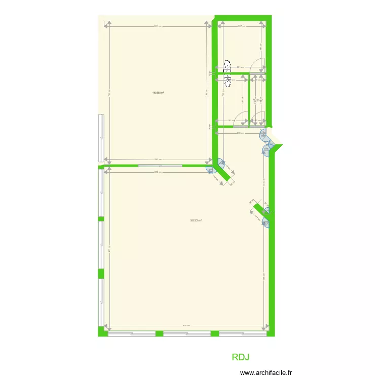 MFrancoise3lots. Plan de 3 et 148 m² MFrancoise3lots. Plan de 3 et 148 m²