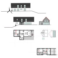 LONGERE TYPE 8 TER AVEC VELUX avec extension cuisine