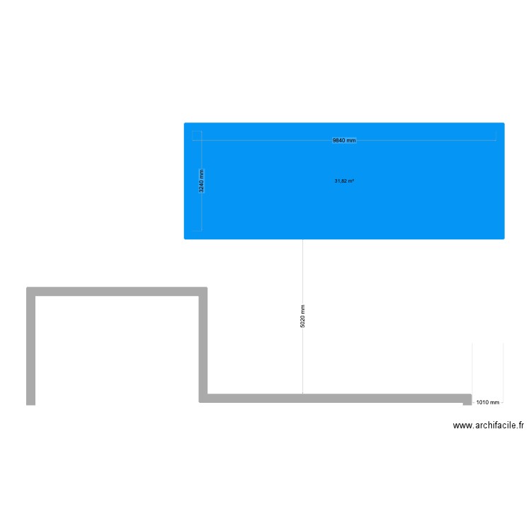 quinta peru. Plan de 1 pièce et 32 m2
