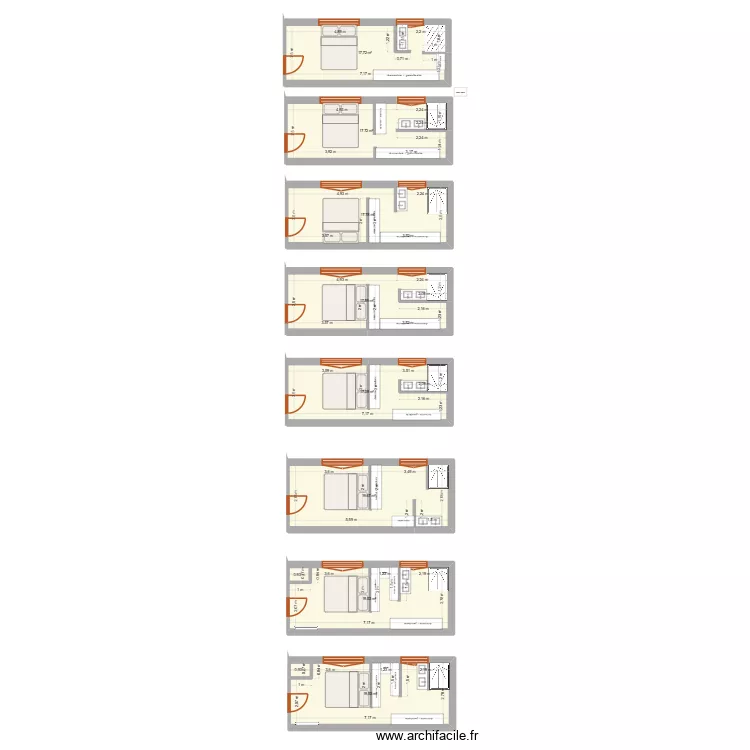 chambre p. Plan de 8 Pièces et 147 m²