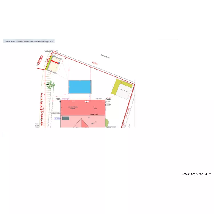 plan de masse 20 02 2025 modifications. Plan de 