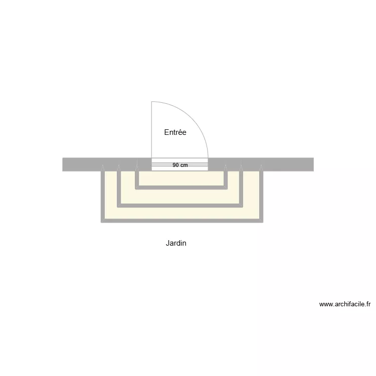 EBELLE Entr&eacute;e existant. Plan de 