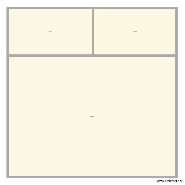 Travail Maison. Plan de 3 Pièces et 477 m²