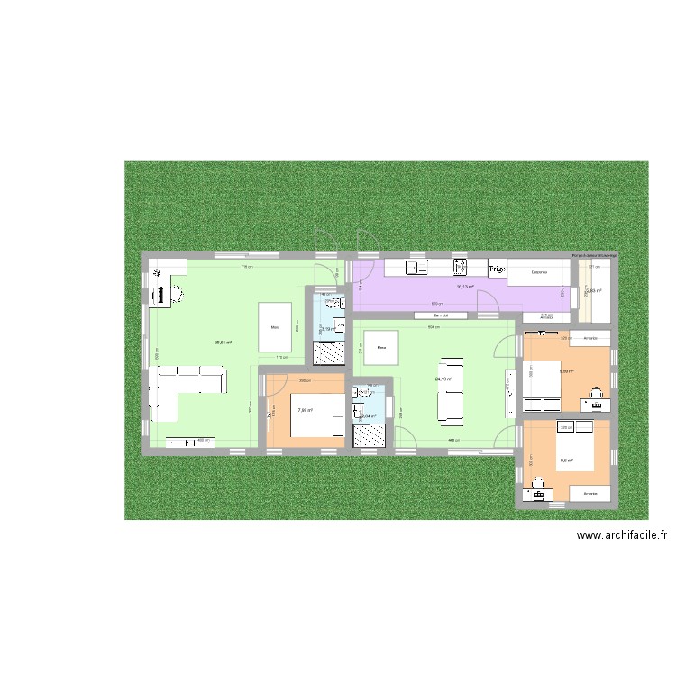 exe 2. Plan de 0 pièce et 0 m2