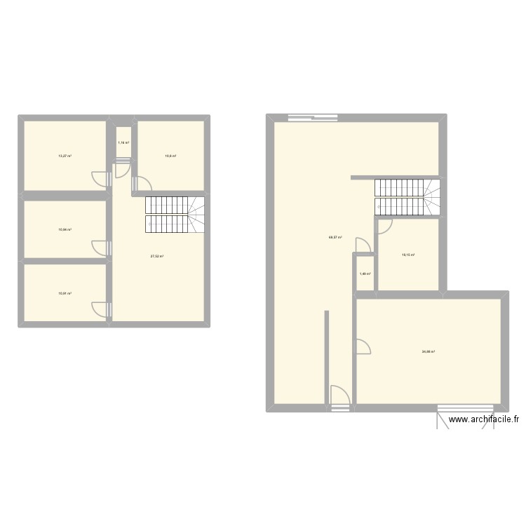 Plan maison Henri type 5. Plan de 10 pièces et 191 m2