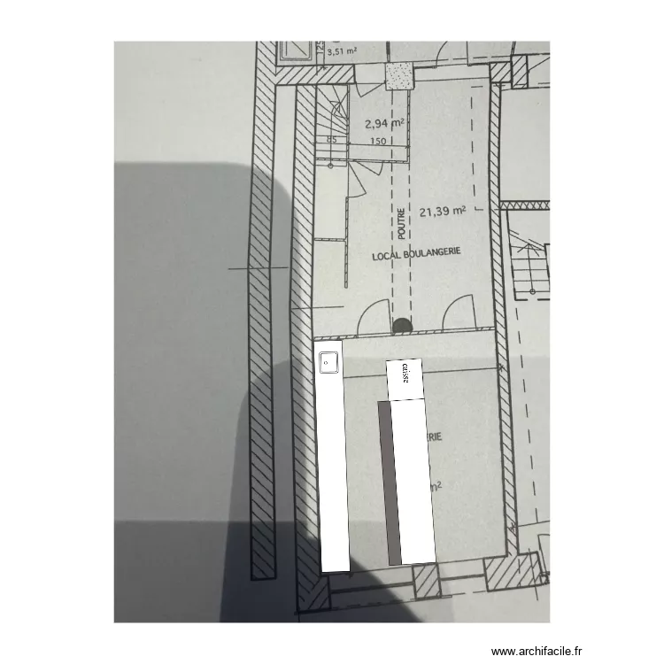 MAZAUX. Plan de 