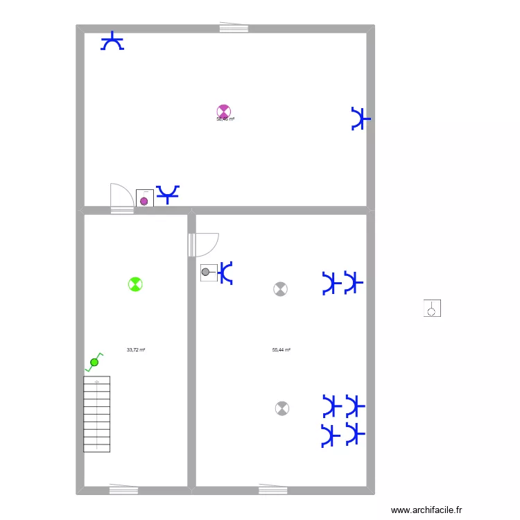 V&eacute;ro &eacute;tage. Plan de 