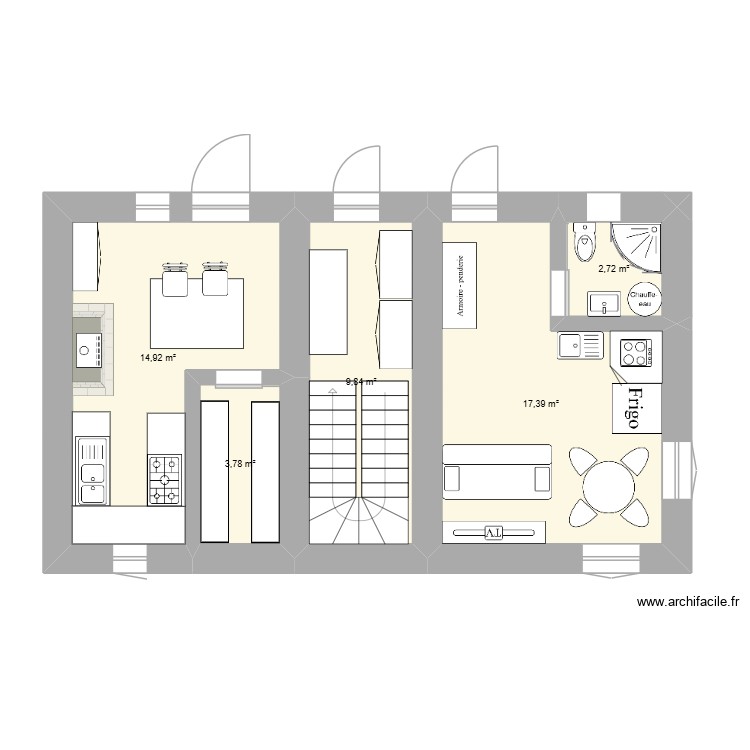 Vieille maison. Plan de 0 pièce et 0 m2