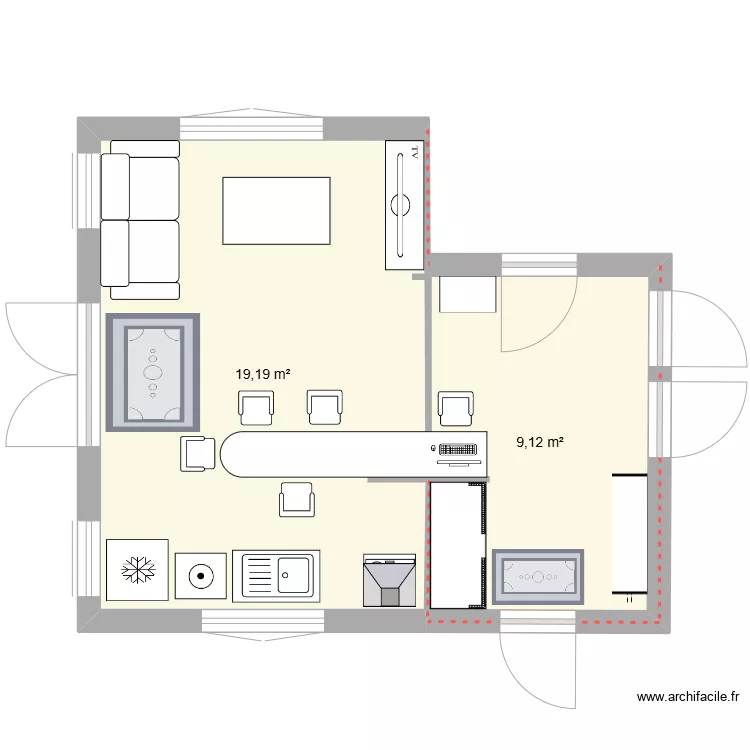 chalet gignat SaM. Plan de 