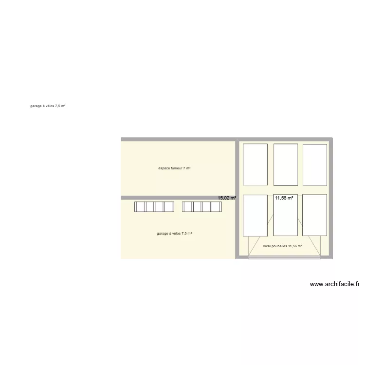 garage. Plan de garage. Plan de