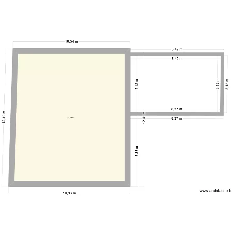 puy 02. Plan de 1 Pièce et 112 m²