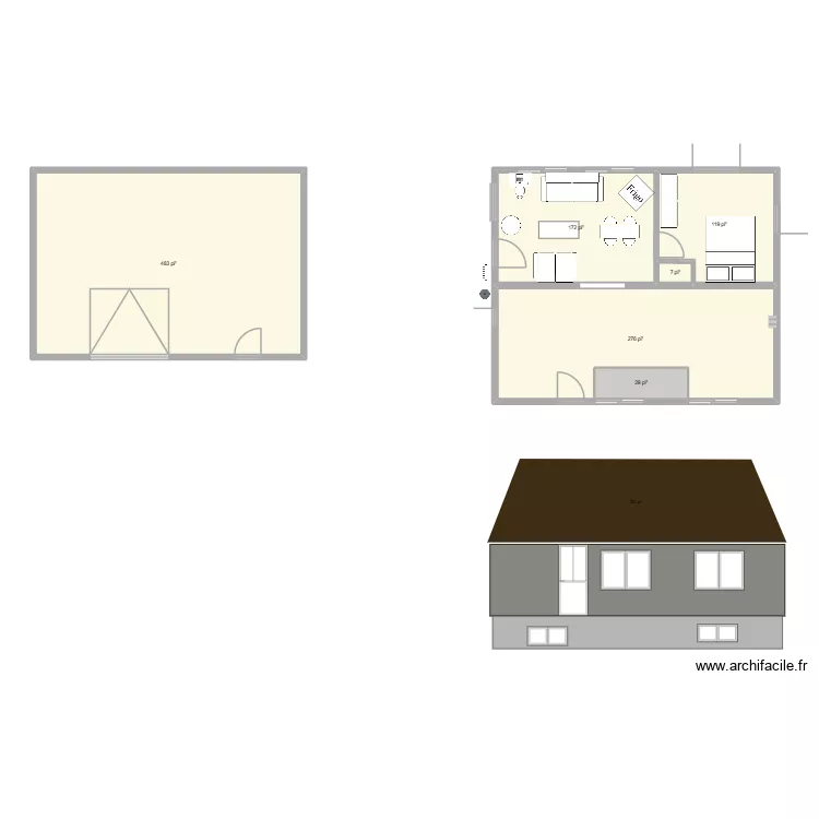 Plan_électricité_Rez-de-chaussée_existant. Plan de 6 et 101 m² Plan_électricité_Rez-de-chaussée_existant. Plan de 6 et 101 m²