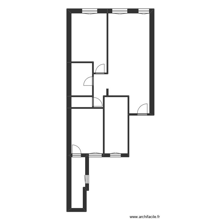 BERNARD 1er étage. Plan de 7 et 88 m² BERNARD 1er étage. Plan de 7 et 88 m²