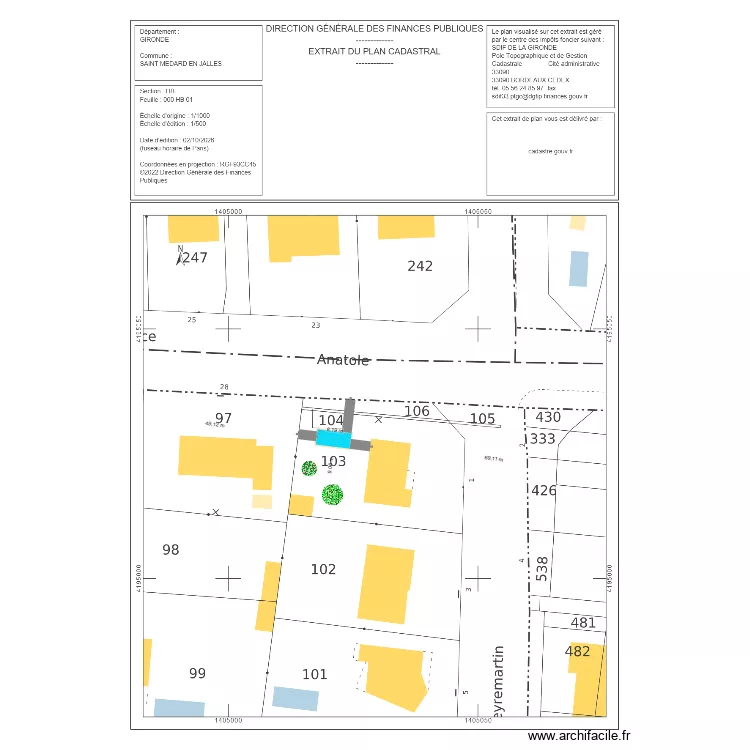 cadastre.gouv. Plan de 