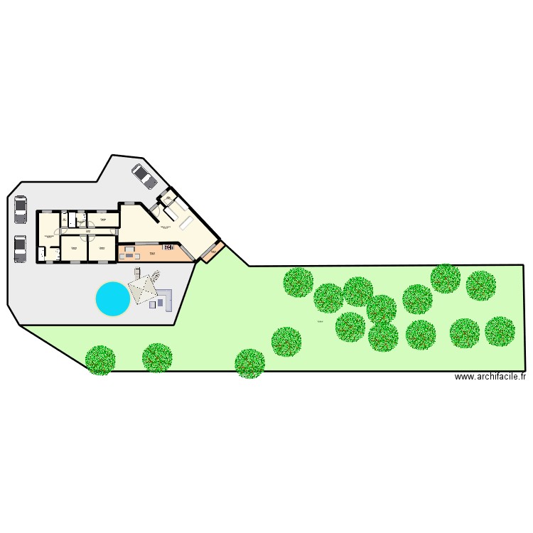 DAHMANI. Plan de 13 pièces et 1189 m2