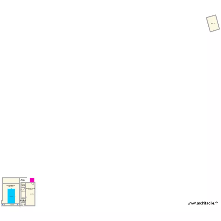 Batiment Piscine. Plan de 