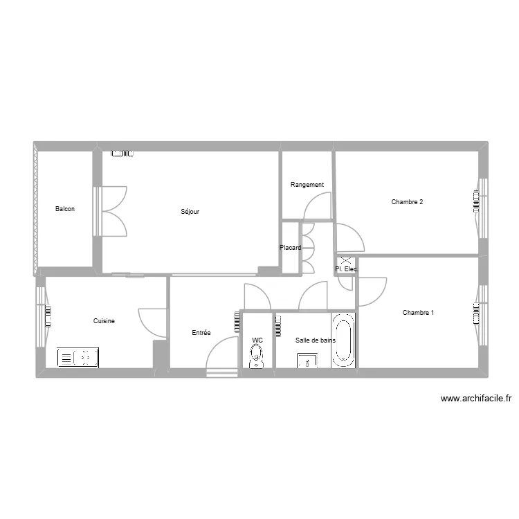 Brossat. Plan de 13  et 72 m²