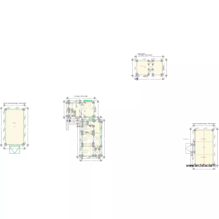 Saint Regle , projet 2403. Plan de 10  et 255 m²