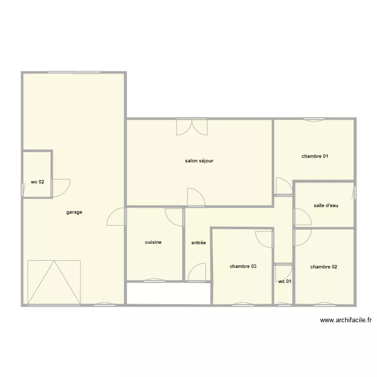 unwin am. Plan de 11  et 131 m²
