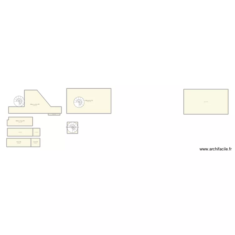 Plan balcon 56. Plan de 10 Pièces et 84 m² Plan balcon 56. Plan de 10 Pièces et 84 m²