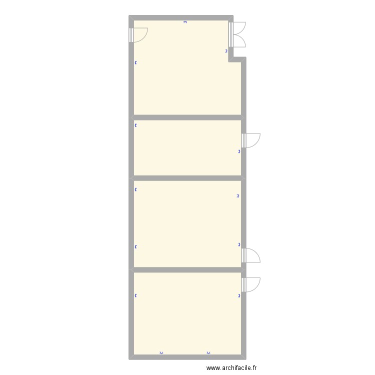 4 Saisons. Plan de 4 pièces et 108 m2