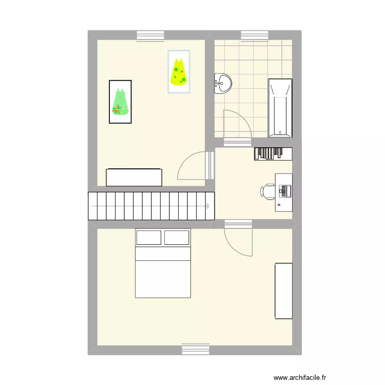 etage. Plan de 4 et 43 m² etage. Plan de 4 et 43 m²