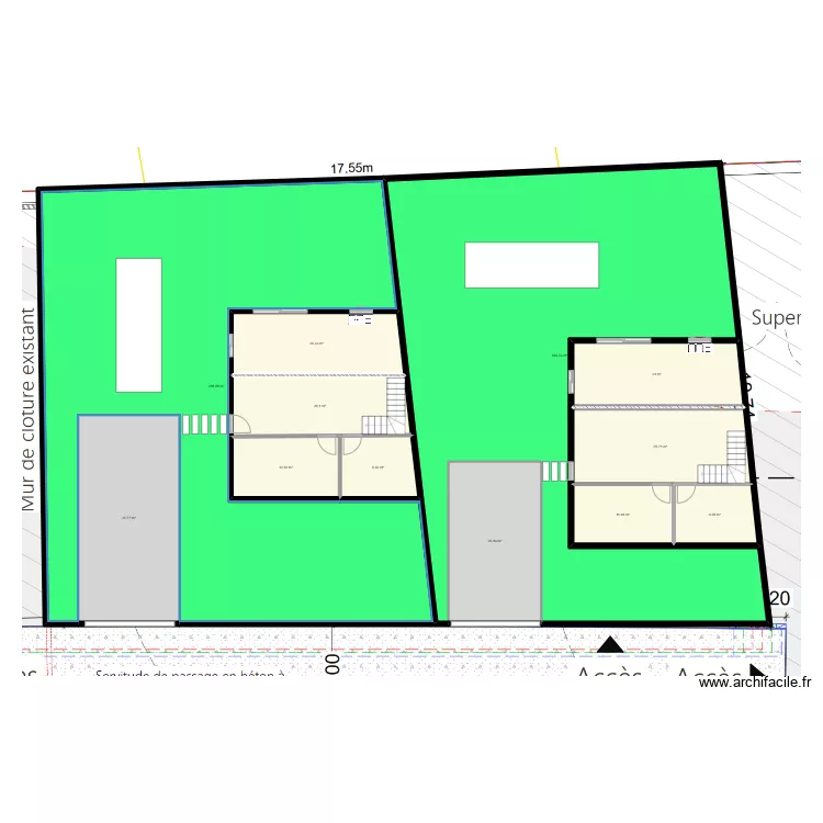 plan grondin tampon. Plan de 