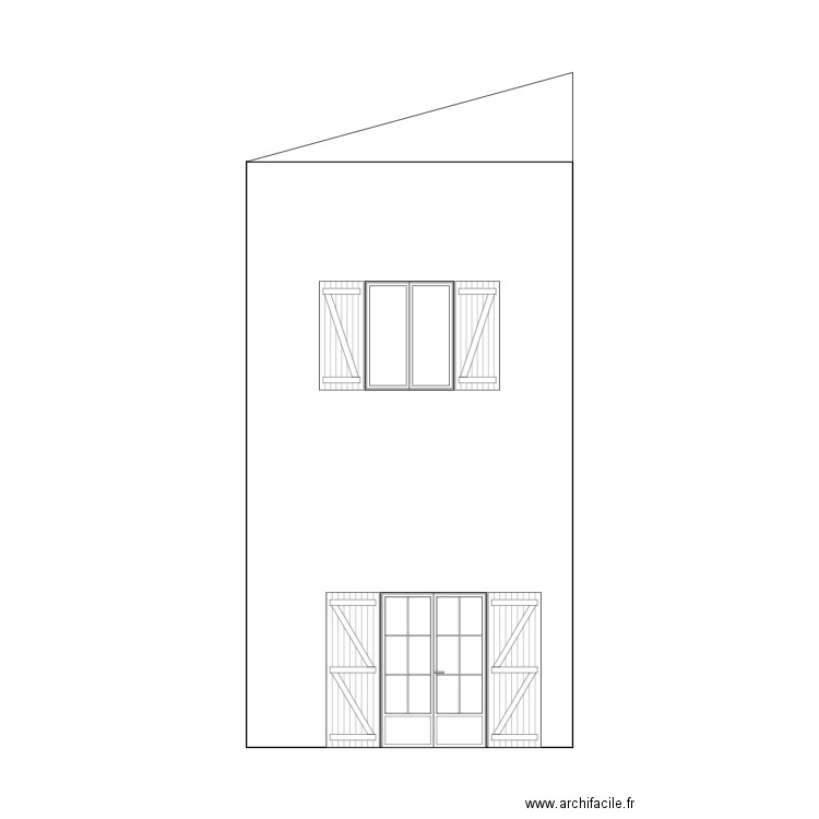 Façade Séjour Nord. Plan de 0 pièce et 0 m2