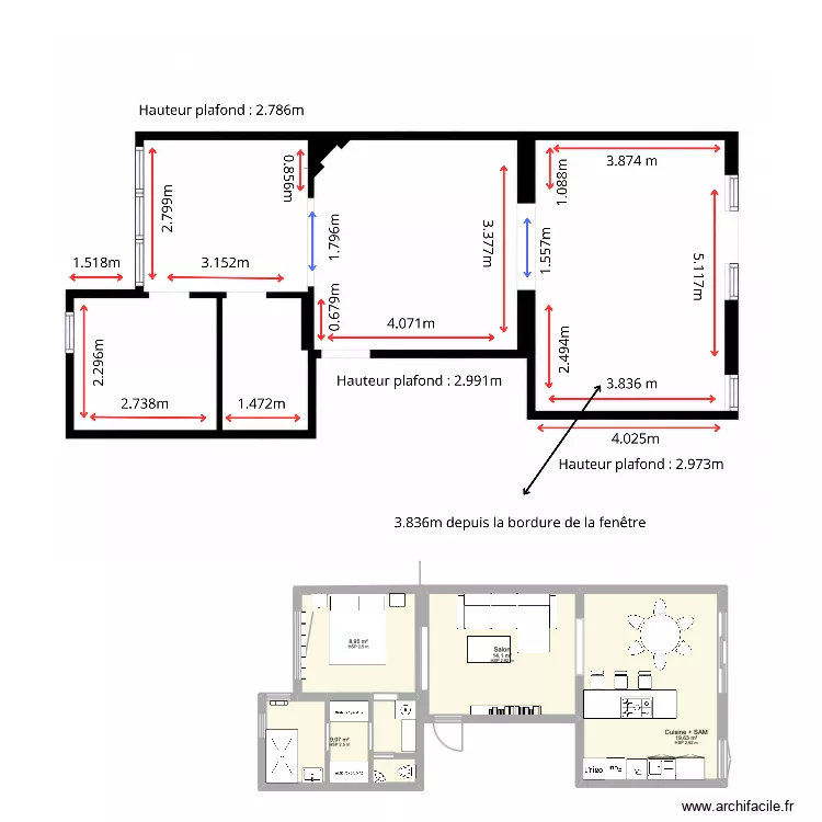 Charlotte Van Damme. Plan de 4 et 52 m² Charlotte Van Damme. Plan de 4 et 52 m²