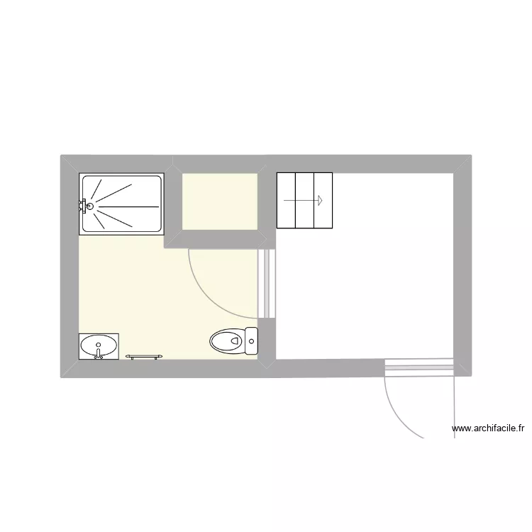 VAD J.. Plan de 2 et 6 m² VAD J.. Plan de 2 et 6 m²