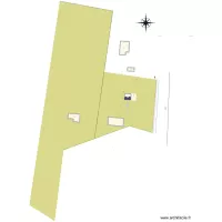Plan de masse apr&egrave;s pose panneaux