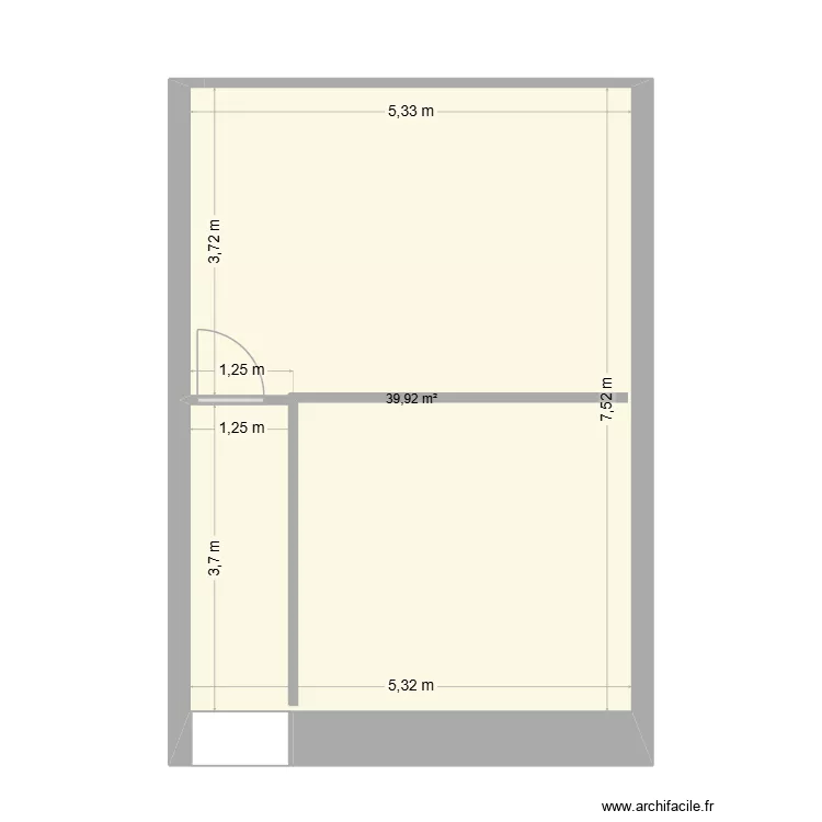 Medailles. Plan de 1 Pièce et 40 m² Medailles. Plan de 1 Pièce et 40 m²
