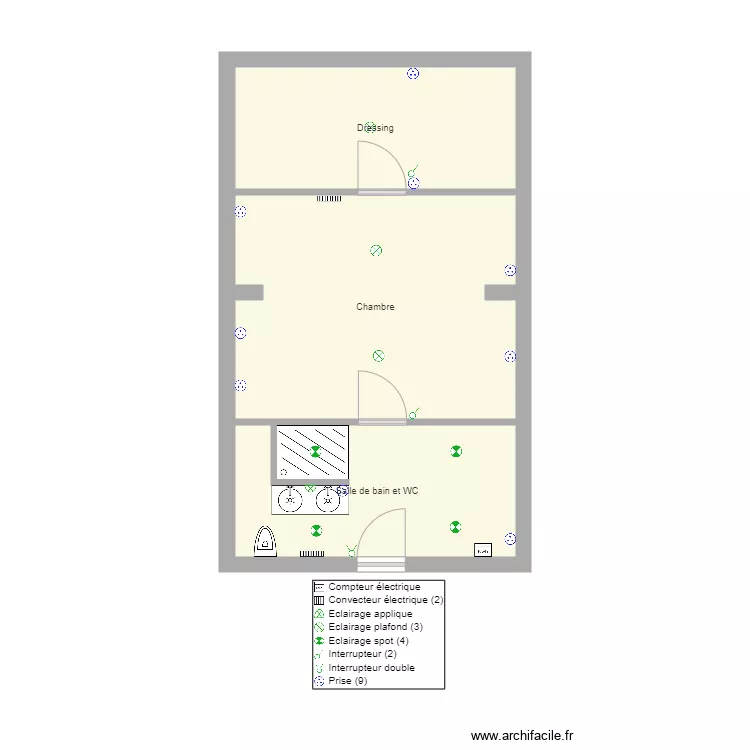 saint jean au bois. Plan de 