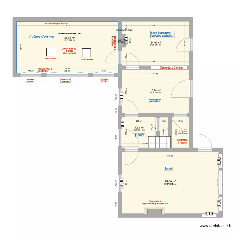 Rdc Maison principale Plans Cotés. Plan de Rdc Maison principale Plans Cotés. Plan de
