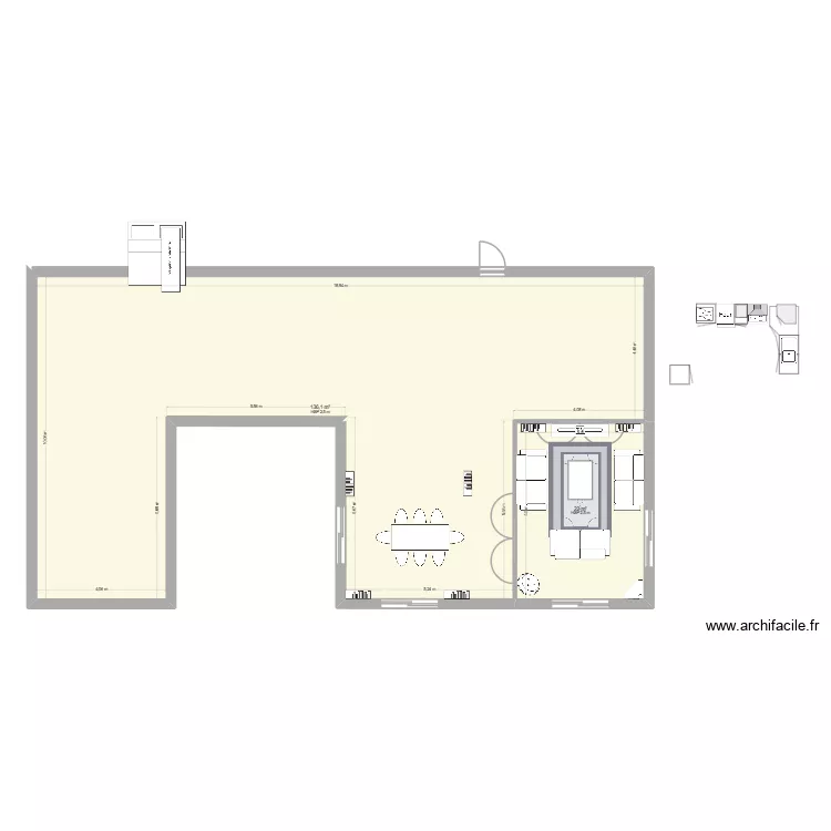 H 2. Plan de 10  et 242 m²