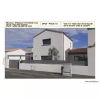 DPC6 - Pi&egrave;ce n&deg;2 - Etat futur de la fa&ccedil;ade de la maison avec l'insertion du Carport