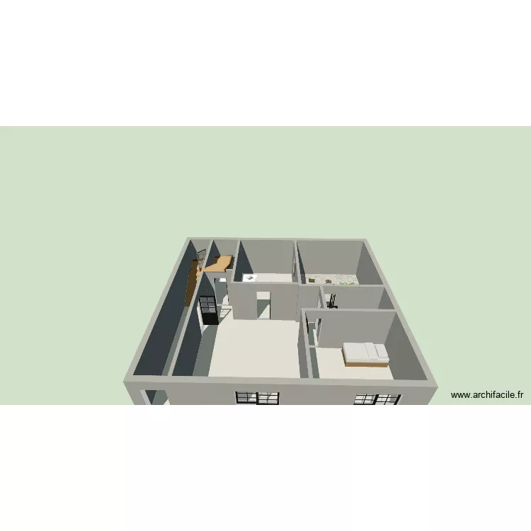 maison had soualem. Plan de 7 Pièces et 87 m² maison had soualem. Plan de 7 Pièces et 87 m²