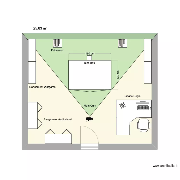 Studio Wargaming. Plan de 