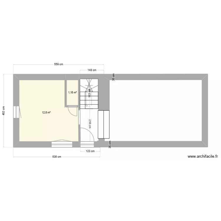 CAHORS. Plan de 2  et 14 m²