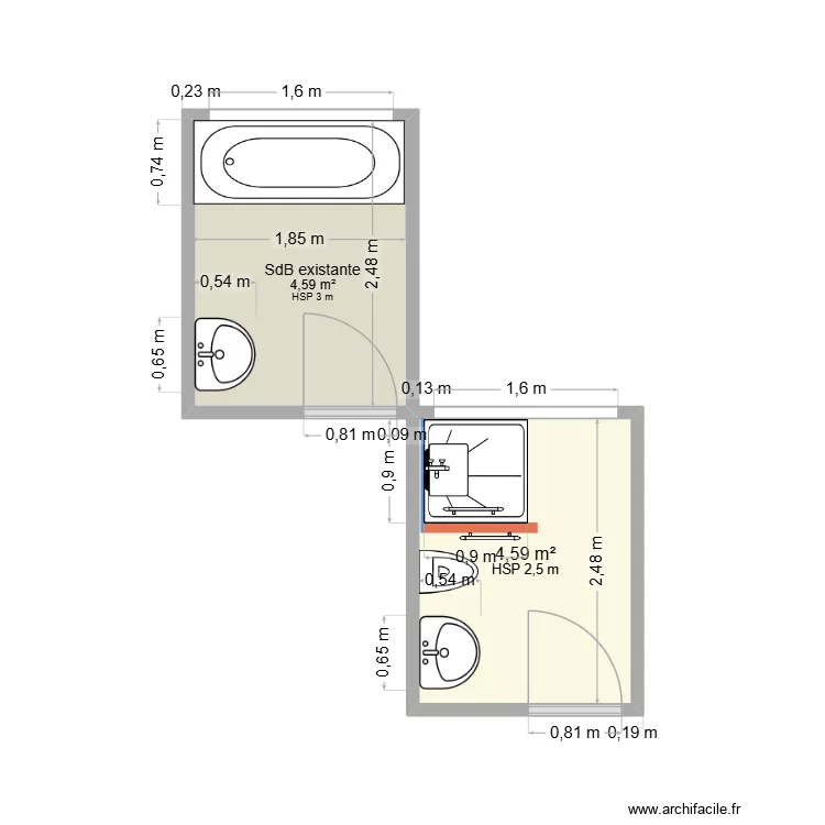 Di serio plan initial. Plan de 