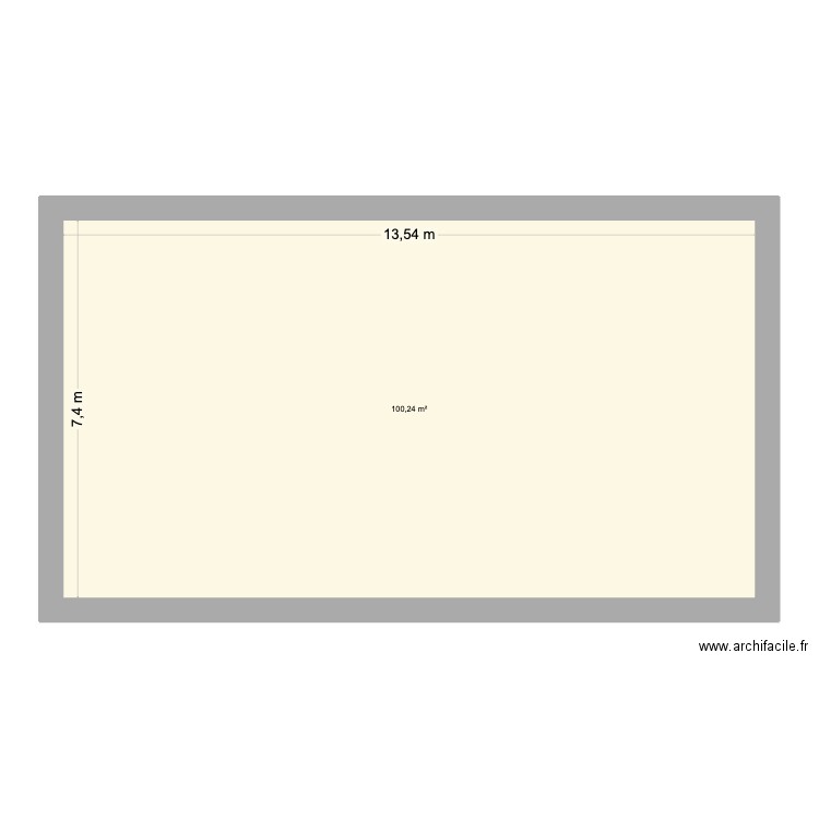 loncon. Plan de 1 pièce et 100 m2