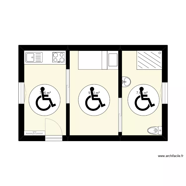 Appartement. Plan de 