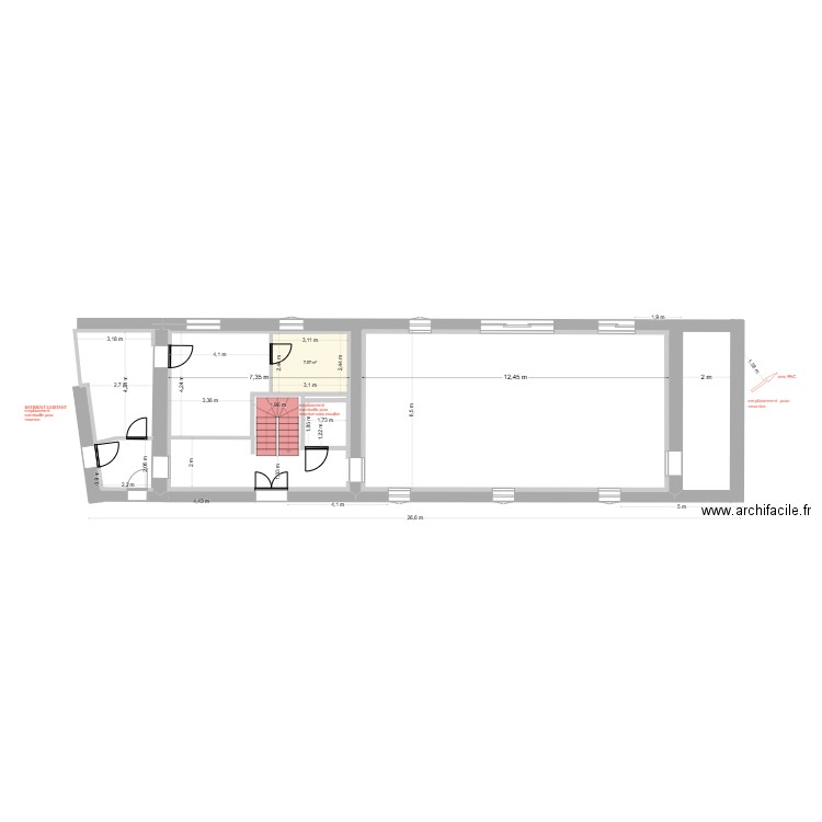 maison jeremi chauffage sol. Plan de 3 pièces et 24 m2
