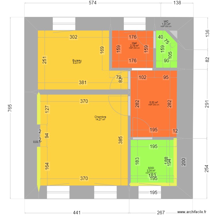 Lincent Complet sans mur cuisine Version Marine sdb 5. Plan de 0 pièce et 0 m2